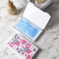 厂家现货批发抑菌口罩收纳盒便携式防尘防潮口罩盒可印刷LOGO定制